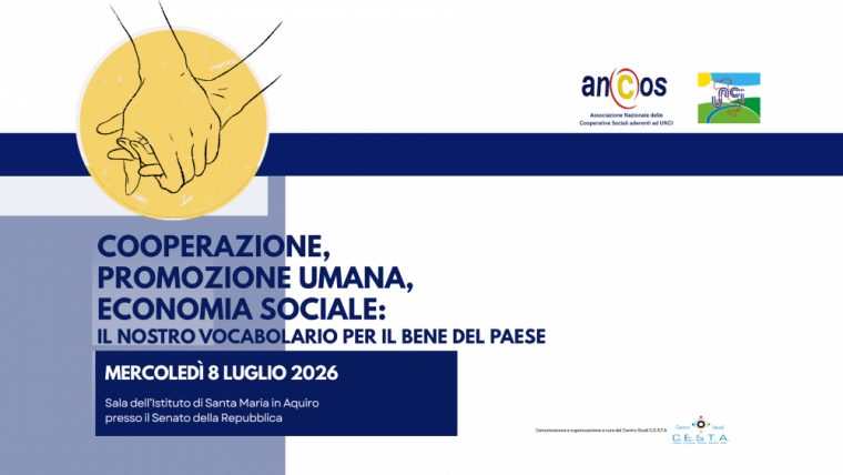 Cooperazione, promozione umana, economia sociale: il nostro vocabolario per il bene del Paese