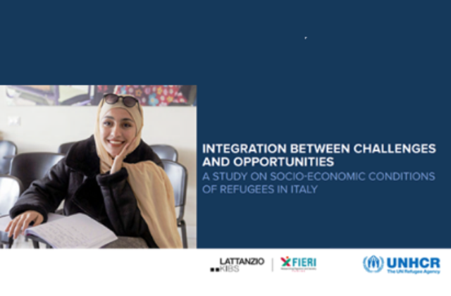 UNHCR, in collaborazione con Lattanzio KIBS e FIERI, rappresenta il primo studio quantitativo, frutto di una "ricerca sull’integrazione socioeconomica dei Beneficiari di Protezione Temporanea e Internazionale"