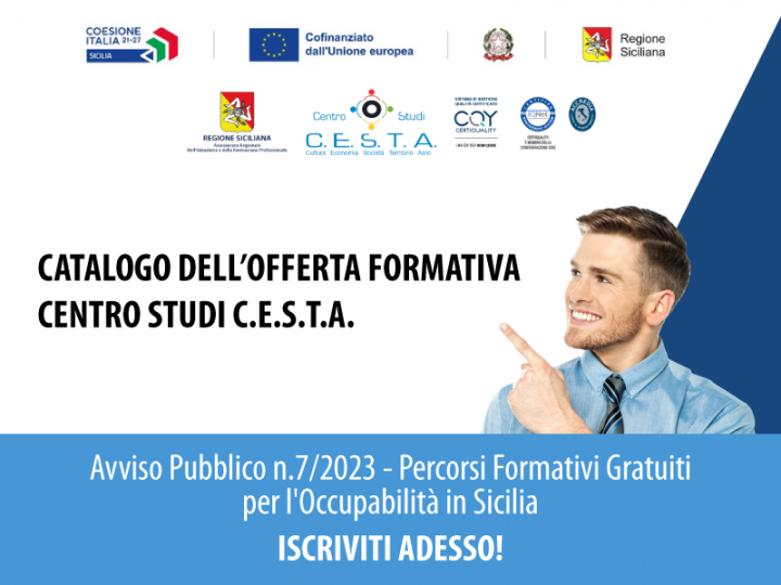 Avviso Pubblico n.7/2023 - Percorsi Formativi Gratuiti per l'Occupabilità in Sicilia